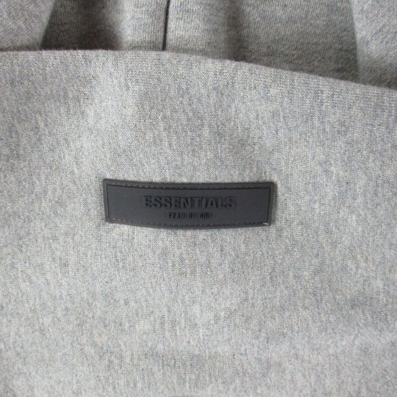 Fear of God Essentials Hoodie Adult XL Dark Oatmeal Heather Fleece Sweatshirt - Picture 5 of 12